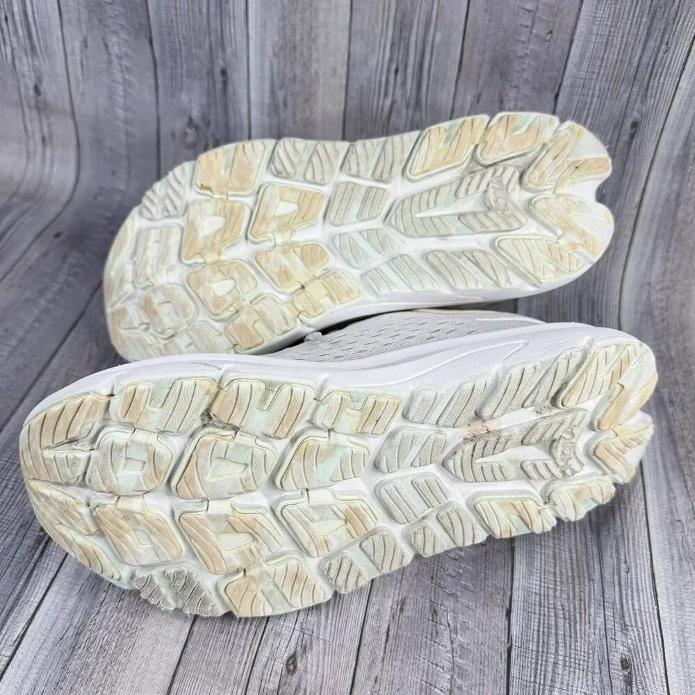 Hoka One One Kawana Women’s Sz 8 B Nimbus Cloud Ice White Running Shoes Sneakers